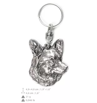 Cardigan Welsh Corgi - Versilberte Hund Anhänger, Handtasche Dekoration, Rucksack-Anhänger von Art-Dog Marke