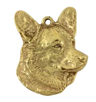 Cardigan Welsh Corgi - Porte-clés doré avec chien, décoration de sac à main, accessoire de luxe de la marque Art-Dog