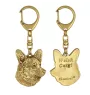 Cardigan Welsh Corgi - Porte-clés doré avec chien dans boîte cadeau, décoration de sac à main, accessoire de luxe de la marque Art-Dog
