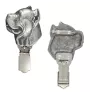 Cane Corso, Italian Cane Corso - brooch with a clip, holder for a start number, silver-plated dog show pin from the Art-Dog brand