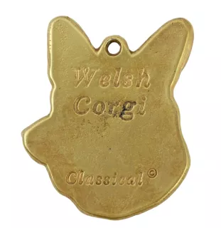 Cardigan Welsh Corgi brelok pozłacany w pudełku Art-Dog