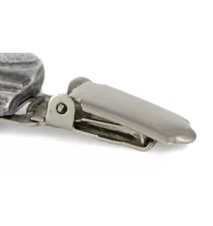 Cane Corso, Italian Cane Corso - brooch with a clip, holder for a start number, silver-plated dog show pin from the Art-Dog brand