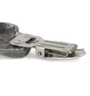 Cane Corso, Italian Cane Corso - brooch with a clip, holder for a start number, silver-plated dog show pin from the Art-Dog brand