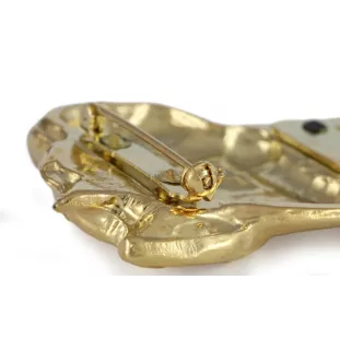 Cane Corso, Chien De Cour Italien - broche avec pince, support doré pour numéro de départ, élégante épingle pour exposition de chiens de la marque Art-Dog