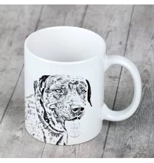 Catahoula Cur kubek z psem good morning Art-Dog