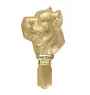 Cane Corso, Italienischer Corso-Hund, Cane di Macellaio - Brosche mit Clip, vergoldeter Startnummernhalter, Geschenk für Hundeausstellung der Marke Art-Dog
