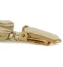 Cane Corso, Italian Cane Corso - brooch with a clip, gold-plated holder for a start number, a gift for a dog show by Art-Dog brand.
