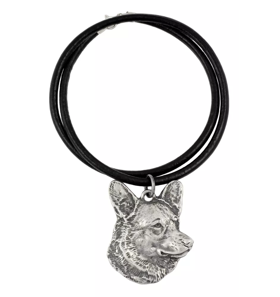 Cardigan Welsh Corgi - Necklace with dog, silver-plated pendant for dog fan, unique jewelry by Art-Dog brand