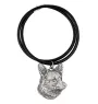 Cardigan Welsh Corgi - Necklace with dog, silver-plated pendant for dog fan, unique jewelry by Art-Dog brand