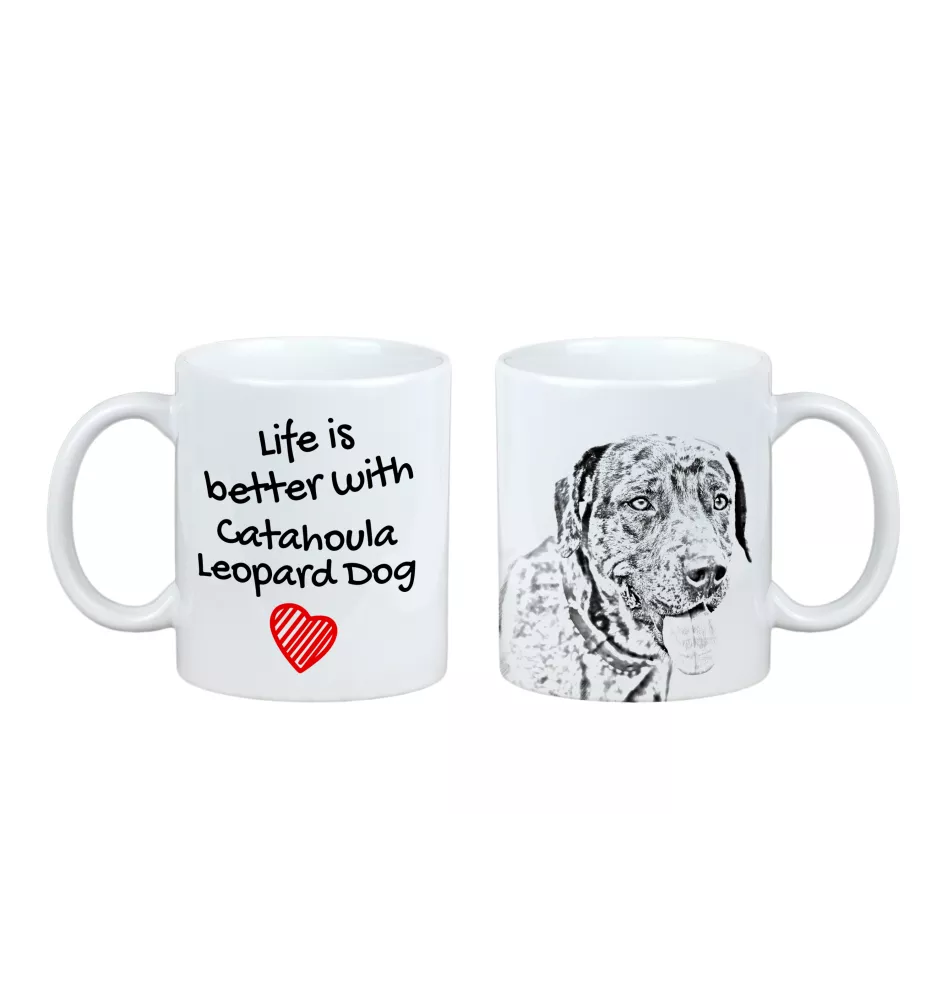 Catahoula Cur - Tasse mit Hund, Tasse mit Bild, personalisiertes Geschenk der Marke Art-Dog