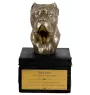 Cane Corso, Italian Cane Corso - an urn with an engraving and a sculpture of a dog, a handmade product by the Art-Dog brand.