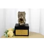 Cane Corso, Italian Cane Corso - an urn with an engraving and a sculpture of a dog, a handmade product by the Art-Dog brand.