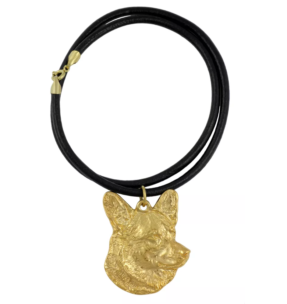 Cardigan Welsh Corgi - Hundehalsband, vergoldeter Anhänger für Hundefans, einzigartiger Schmuck der Marke Art-Dog