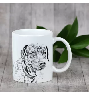 Catahoula Cur kubek z psem Makes me happy Art-Dog