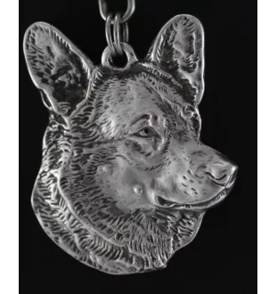 Cardigan Welsh Corgi - Collier de chien dans une boîte cadeau, médaillon argenté pour fan de chien, pendentif remarquable de la marque Art-Dog