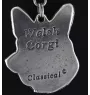 Cardigan Welsh Corgi - Dog necklace in gift box, silver-plated locket for dog fan, striking pendant by Art-Dog brand