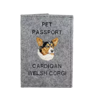 Cardigan Welsh Corgi - Hundepassetui, Dokumententasche, Geschenk für den Reisenden von der Marke Art-Dog