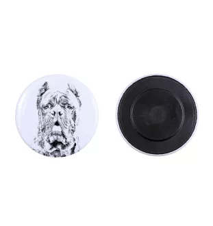Cane Corso, Chien De Cour Italien - aimant avec un œil de chien, exceptionnellement léger, aimant puissant, produit fabriqué à la main par la marque Art-Dog