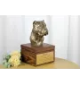 Cane Corso, Italian Cane Corso - urn for dog ashes with a statuette, small urn for a dog, personalized urn with a bust of a dog by Art-Dog brand