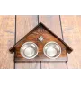 Cane Corso, Italian Cane Corso - wooden stand with bowls for a dog, decorative dog bowls, a gift for adopting a dog from the Art-Dog brand