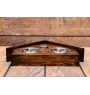 Cane Corso, Italian Cane Corso - wooden stand with bowls for a dog, decorative dog bowls, a gift for adopting a dog from the Art-Dog brand