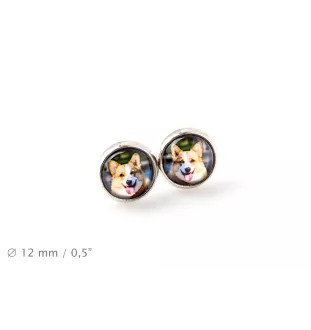 Cardigan Welsh Corgi - earrings your photo handmade, own photo, jewelry from the Art.-Dog brand