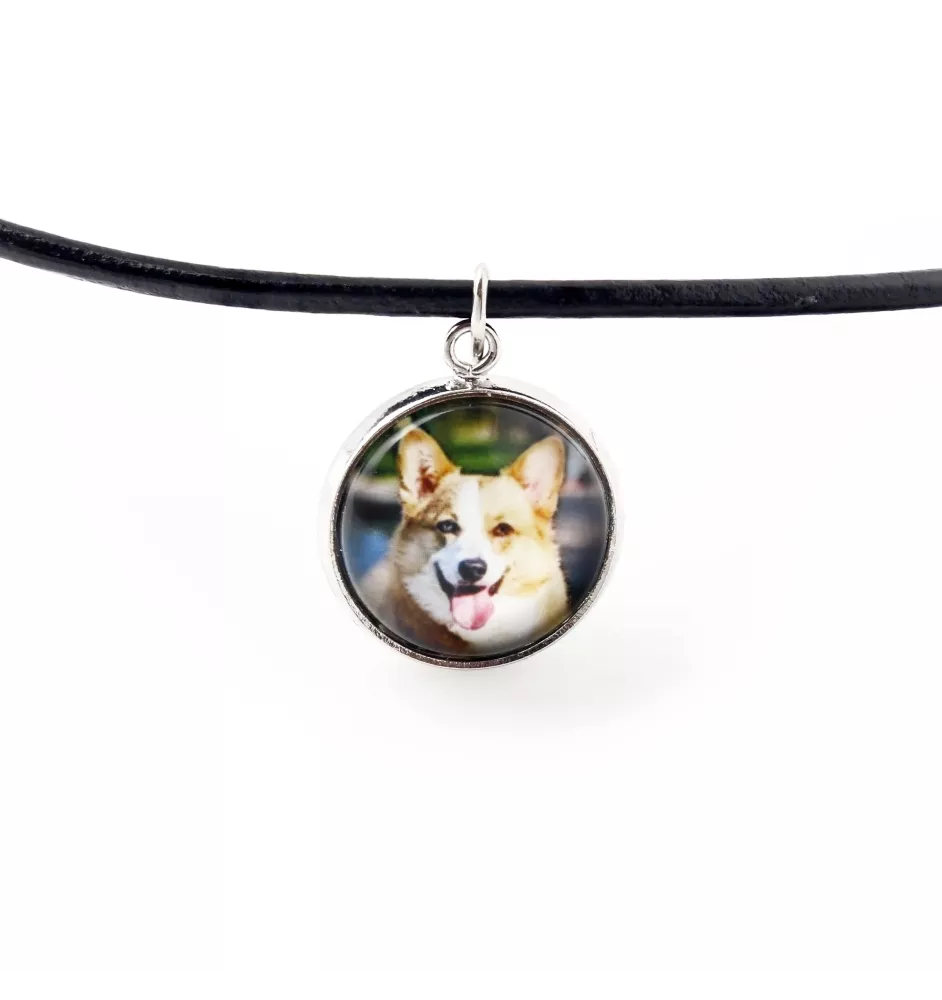 Cardigan Welsh Corgi - necklace pendant with your photo, handmade, handcrafted jewelry by Art-Dog brand