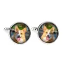 Cardigan Welsh Corgi - Boutons de manchette et cravate avec votre photo, accessoire de costume, bijoux pour hommes de la marque Art-Dog.