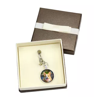 Cardigan Welsh Corgi - keychain in a box, own photo, keychain pendant from Art-Dog brand