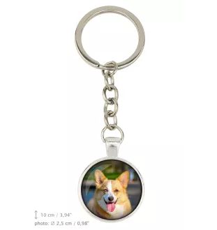 Cardigan Welsh Corgi brelok w pudełku ze zdjęciem Art-Dog