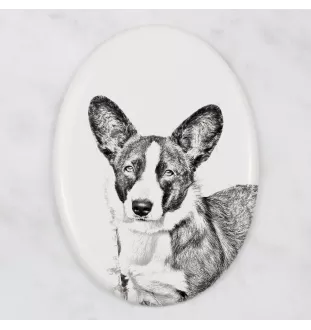Cardigan Welsh Corgi płyta nagrobna ze zdjęciem psa Art-Dog