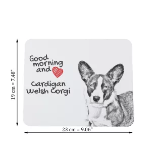 Cardigan Welsh Corgi - mouse pad with print, personalized dog-themed mouse pad, unique gadget for an office worker by Art-Dog brand