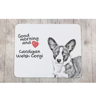 Cardigan Welsh Corgi - mouse pad with print, personalized dog-themed mouse pad, unique gadget for an office worker by Art-Dog brand