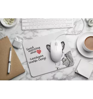 Cardigan Welsh Corgi - mouse pad with print, personalized dog-themed mouse pad, unique gadget for an office worker by Art-Dog brand