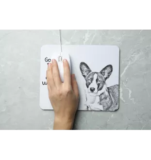 Cardigan Welsh Corgi podkładka pod mysz z psem Art-Dog