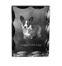 Cardigan Welsh Corgi I - Kristall mit einem Hundebild, Glasstatuette mit einem Bild, einzigartiger Bilderrahmen der Marke Art-Dog