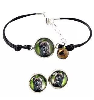 Cane Corso, Chien De Cour Italien - ensemble de bijoux avec votre photo, accessoire féminin, article fait main, produit fabriqué à la main avec passion pour la création de la marque Art-Dog