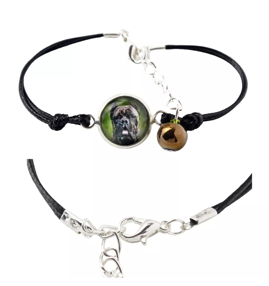 Cane Corso, Italian Cane Corso - bracelet in a box with your photo, feminine jewelry, perfect gift from Art-Dog brand