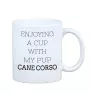 Cane Corso, Italienischer Corso-Hund, Cane di Macellaio - Becher mit einem Bild und dem Schriftzug geometrischer Hund Art-Dog