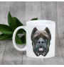 Cane Corso, Chien De Cour Italien - tasse avec une photo et un motif de chien géométrique Art-Dog