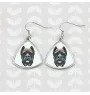 Cane Corso, Italian Cane Corso - earrings with a picture and the inscription geometric dog Art-Dog