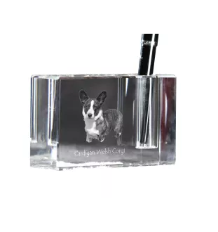 Cardigan Welsh Corgi I penholder kryształowy z psem Art-Dog