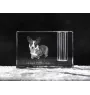 Cardigan Welsh Corgi I - Porte-stylos, organiseur en cristal avec photo de chien, décoration de bureau unique par la marque Art-Dog