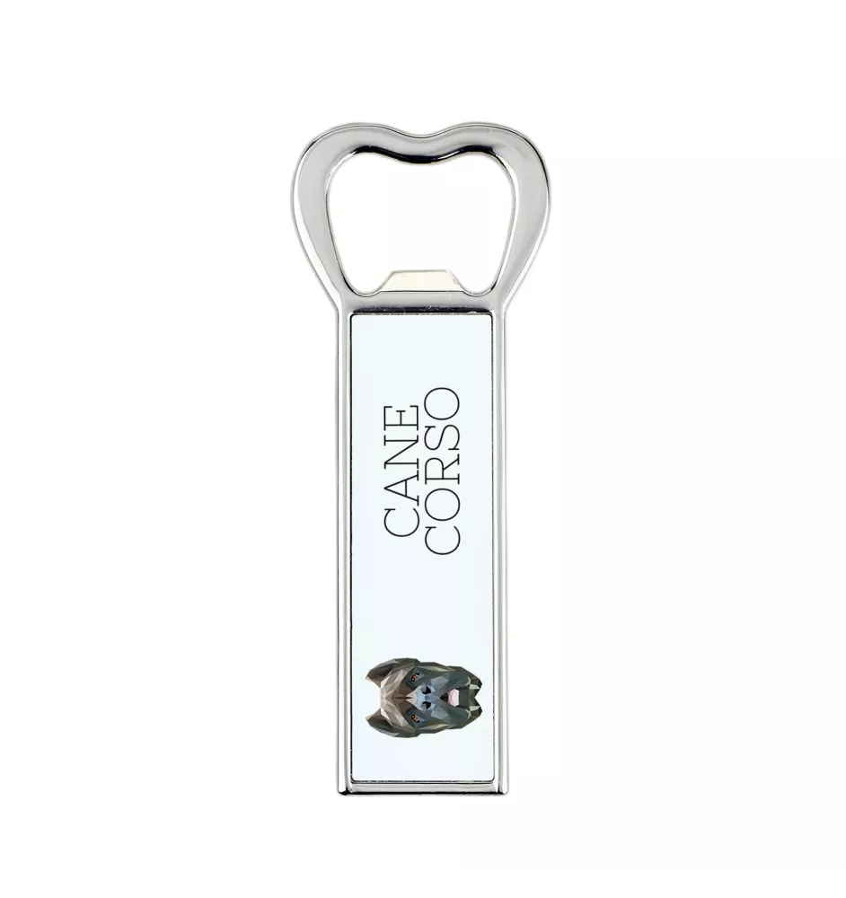 Cane Corso, Italian Cane Corso - bottle opener with a picture and inscription for beer by Art-Dog