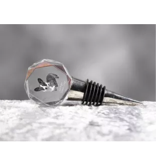 Cardigan Welsh Corgi I - Bottle stopper, crystal wine stopper with photo, personalised gift for bartender by Art-Dog brand