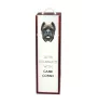 Cane Corso, Chien De Cour Italien - une boîte géométrique avec une photo et un texte pour le vin de la marque Art-Dog