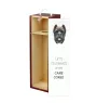 Cane Corso, Italienischer Corso-Hund, Cane di Macellaio - geometrische Box mit einem Bild und Schriftzug für Wein der Marke Art-Dog