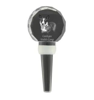 Cardigan Welsh Corgi I - Kristallflaschenverschluss, einzigartiger Weinverschluss mit Foto, personalisiertes Geschenk für Sommelier der Marke Art-Dog