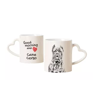 Cane Corso, Chien De Cour Italien - tasse avec chien, une tasse adorable avec une anse en forme de cœur, un cadeau universel de la marque Art-Dog