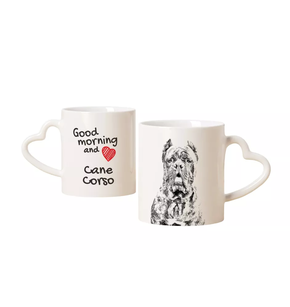Cane Corso, Chien De Cour Italien - tasse avec chien, une tasse adorable avec une anse en forme de cœur, un cadeau universel de la marque Art-Dog